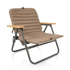 PICNIC TIME Descanso padded beach chair provides plush seating for sunny days
