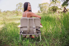 PICNIC TIME Descanso removable washable cover shown for easy cleanup after picnics