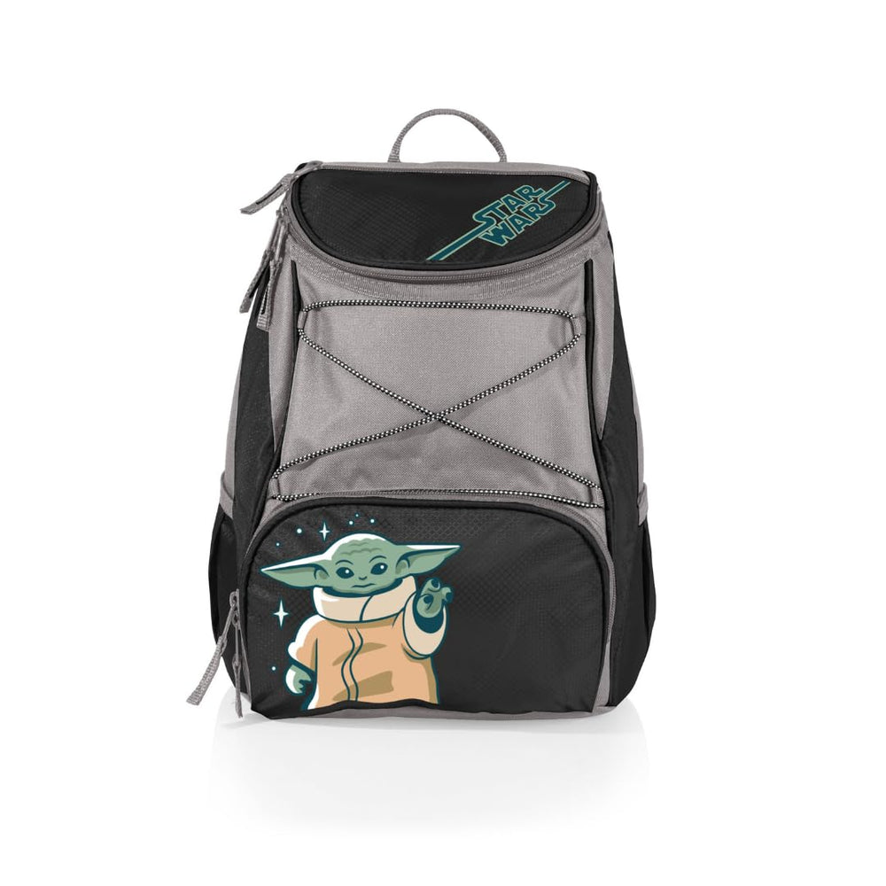 Picnic Time Grogu PTX backpack cooler front view showing compact, cool-ready design.