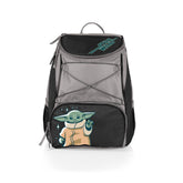 Picnic Time Grogu PTX backpack cooler front view showing compact, cool-ready design.