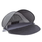 PICNIC TIME Manta portable beach tent in pop-up mode for quick beach shade