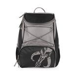 Picnic Time Mythosaur Skull PTX Backpack Cooler front view shows bold Star Wars design