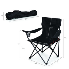 PICNIC TIME PTZ Camp Chair with extra long armrests for relaxed reach