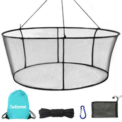 40x32 inch pier net folded for storage