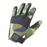PIG Alpha full dexterity gloves woodland small front view for enhanced grip and control.