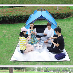 Pilipane outdoor tent mat offers comfortable sitting on uneven ground