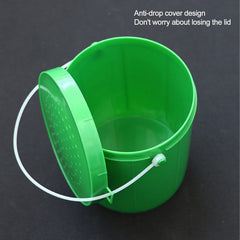Pilipane Worms Bait Holder side view, slim profile fits a backpack for outdoor fishing.