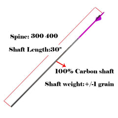 Pinals Archery carbon arrow shaft close-up showing straightness and durability