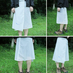PinbWD rain skirt waterproof and windproof for cycling in light rain.