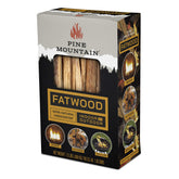 Pine Mountain StarterStikk fatwood pack for quick ignition of campfires and fireplaces.