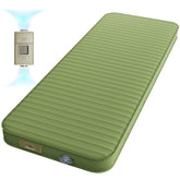 PineHike sleeping pad setup demonstrates quick inflation for easy campsite comfort.