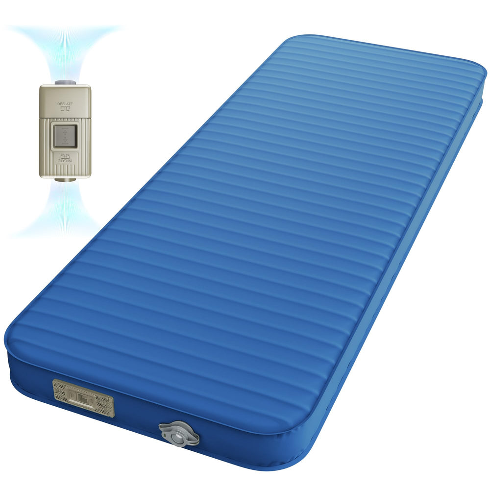 PineHike Sleeping Pad foam close-up shows cushioned surface and quiet feel for camping comfort