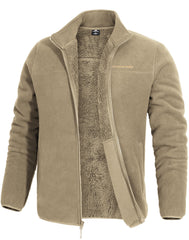 Pioneer Camp men's polar fleece jacket front view highlighting warm full-zip design for cold days.