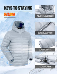 Pioneer Camp puffer jacket pocket setup shows secure storage for essentials during travel.