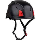 PIP Traverse vented helmet with MIPS demonstrates protection against angled impacts on rugged climbs.
