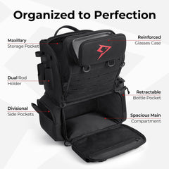 Top opening for quick access on Piscifun 52L backpack