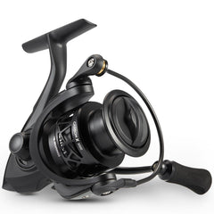 Piscifun Carbon X spinning reel front view with carbon fiber frame