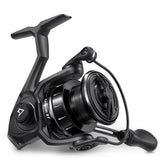 Piscifun Carbon XT spinning reel front view highlights lightweight carbon frame for effortless casting