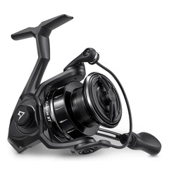 Piscifun Carbon XT spinning reel front view highlights lightweight carbon frame for effortless casting