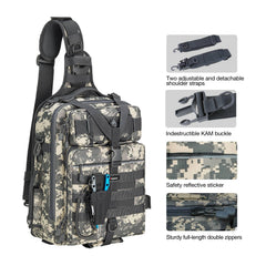 Piscifun bag shows rod belts keeping rods secure during transport