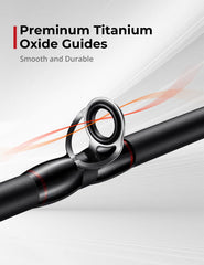 Piscifun Torrent rod with EVA grip provides all-day comfort.