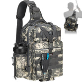 Piscifun tackle bag with water-resistant fabric protecting gear in rain