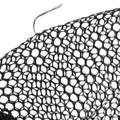 Pistro knotless nylon mesh prevents snagging and protects fish slime for safe releases.