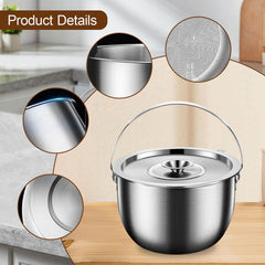 pistro pot with protective lid keeps dust out during cooking