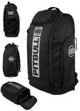PITBULL 60L backpack front view highlighting the large main compartment for gear.
