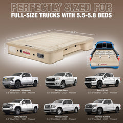 Cozy flocked top and comfort coil design on Pittman Outdoors AirBedz mattress