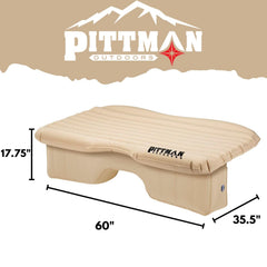 Pittman Outdoors inflator pump and pillow included for quick setup