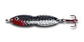 PK Lures FlutterFish jigging spoon side profile showing sun glint for bites.