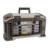 Plano 787 Angled Guide Series Stowaway cover shows easy-access organization for lures.