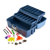 Plano Catch All Tray Tackle Box Kit front view showing dual storage for organized gear.