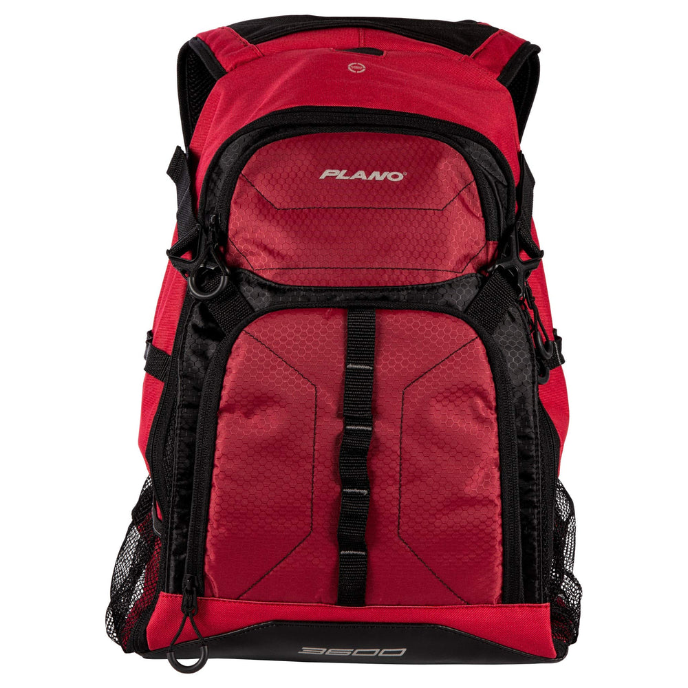 Plano E-Series 3600 backpack front view with secure ProLatch closures for quick access