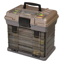 Plano Guide Series StowAway 4-by Rack System tackle box with organized gear at hand