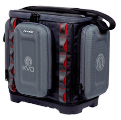 Plano KVD 3600 Signature tackle bag front view with durable water-resistant fabric for outdoor use.