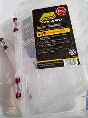 Plano ProLatch StowAway 6-21 clear body shows easy content visibility.