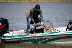 Plano Z-Series 3700 Tackle Bag side pocket with mesh drain for gear staying dry