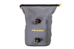Plano Z-Series roll-top waterproof backpack dual-buckle design for expandable capacity.