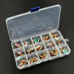 Plastic tackle boxes for easy storage and transport