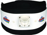 PlayAction B800XL snap-on rod belt worn around hips for quick fishing setup.