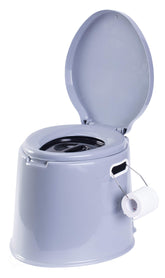Playberg portable toilet with collapsible design for easy camping setup and storage.