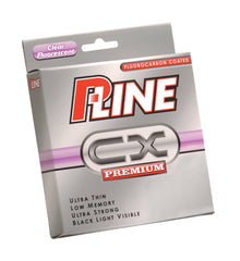 P-Line CX Premium fluorocarbon coated line on 300-yard spool, 12-pound test, clear fluorescent color for high visibility