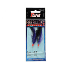 P-Line Farallon Feather 5/0 purple/black jig for vertical jigging on deep water