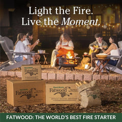 Fatwood naturally resin-rich bundle from Plow & Hearth fuels indoor and outdoor fires