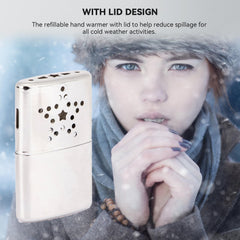 plplaaoo hand warmer durable metal shell withstands rugged outdoor use