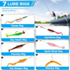 Close-up of bass lure with lifelike 3D eye