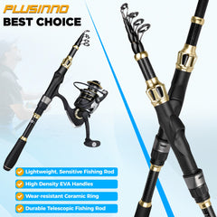 PLUSINNO fishing backpack interior shows tackle boxes and organized compartments