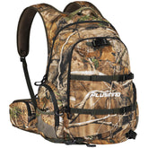PLUSINNO hunting backpack 45L front view demonstrates rugged durability for all-day hunts